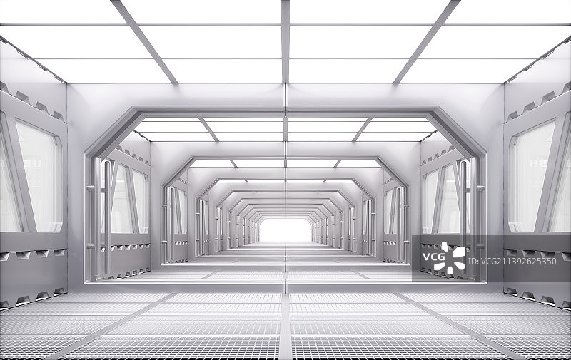 3D渲染的科幻延伸背景图片素材