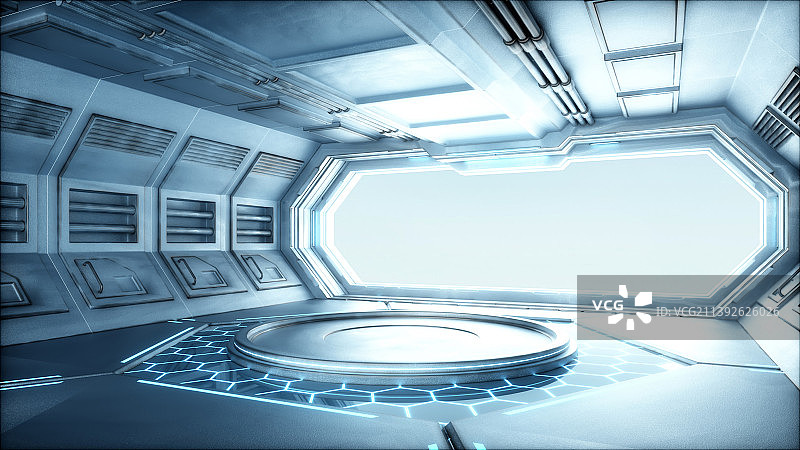3D渲染的科幻延伸背景图片素材