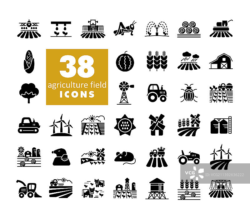 农田标志图示农业符号图表图片素材