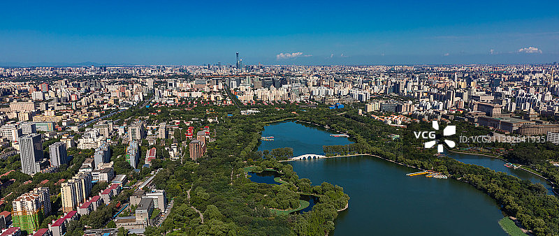 北京，经济快速发展的现代化国际都市城市环境优美图片素材
