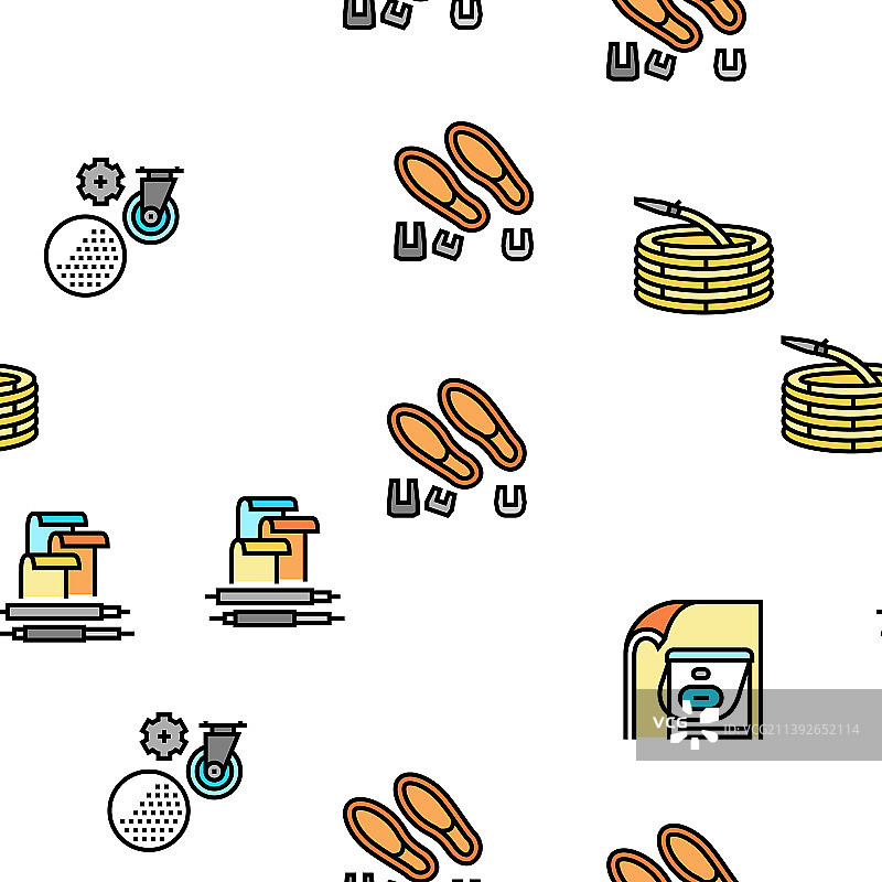 聚合物材料工业品无缝图案图片素材