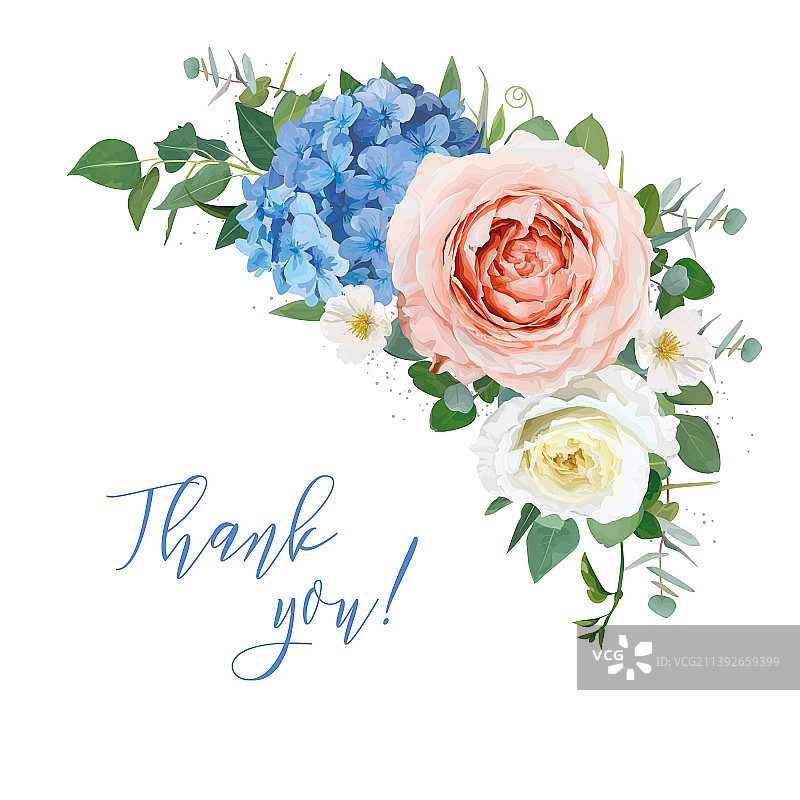 明亮的花卉春季母亲节感恩卡图片素材