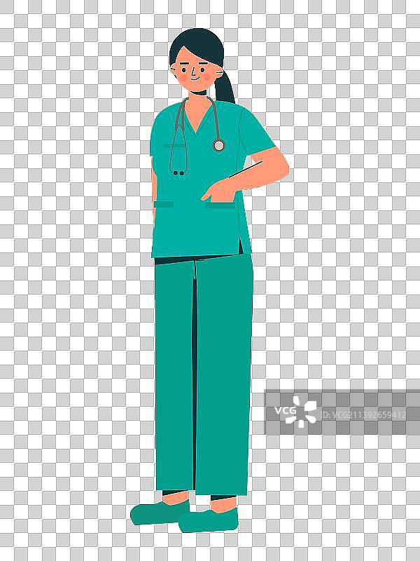 女医生人物形象插画素材图片素材
