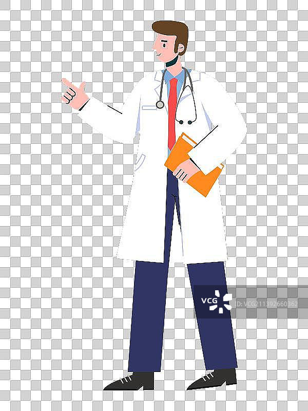 男医生人物形象插画素材图片素材