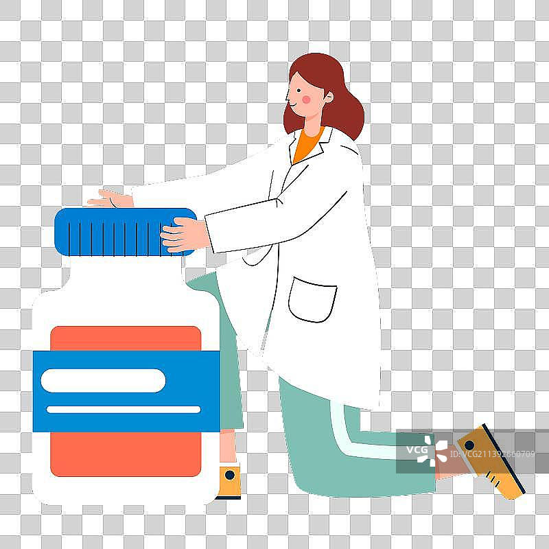 医生与医药创意插画素材图片素材