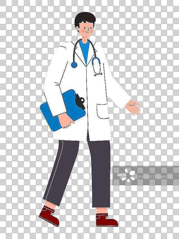 男医生形象插画素材图片素材