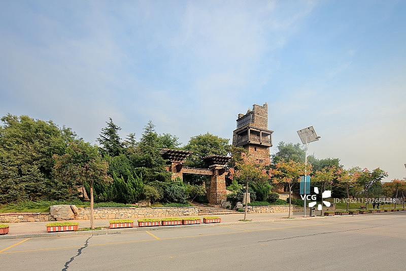 中国山东济南国际园博园都市·现代园林展区北川园图片素材