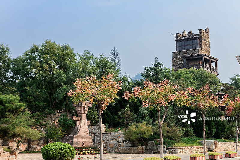 中国山东济南国际园博园都市·现代园林展区北川园图片素材