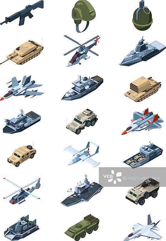 穿制服的军用2.5D保安图片素材