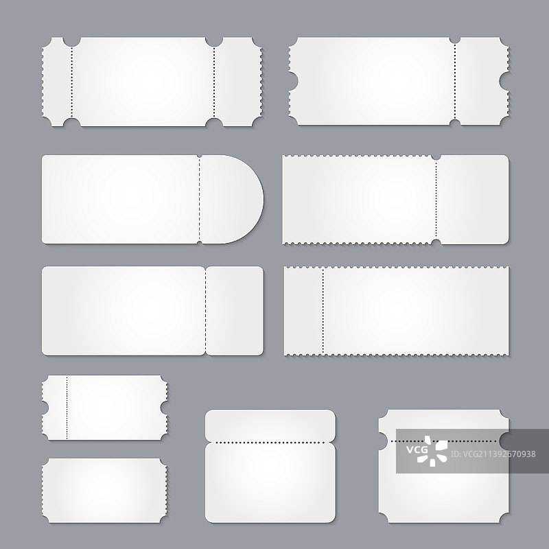 飞机或剧院门票样机图片素材