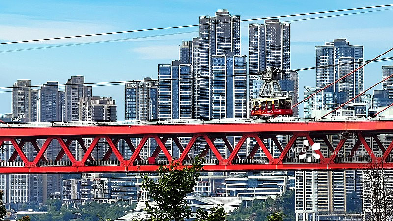 重庆过江索道图片素材