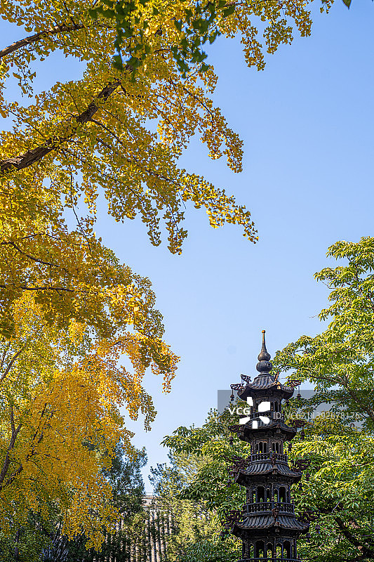 北京房山重要景点全国重点文物保护单位云居寺风光图片素材