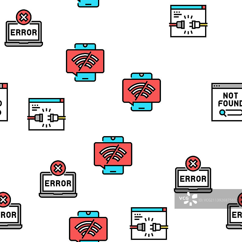 404网页无缝图案图片素材