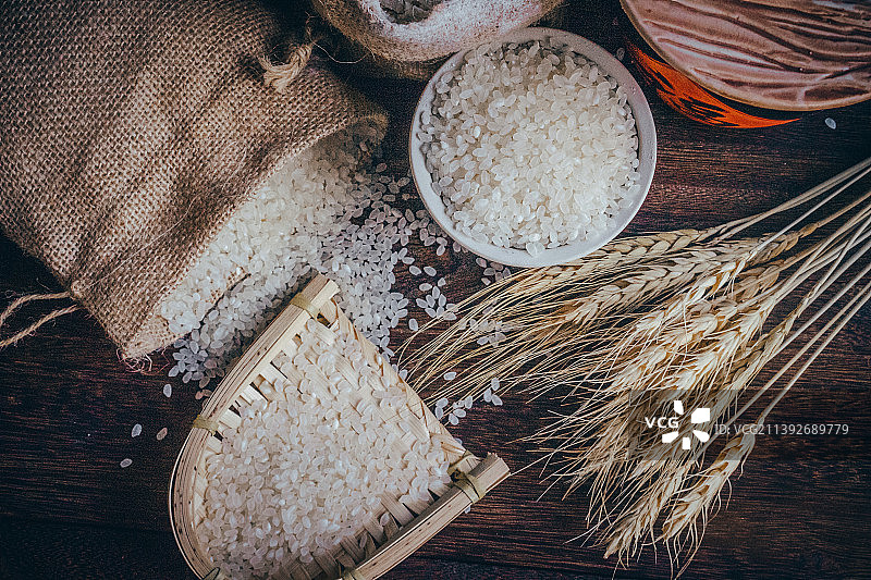 各种粮食谷物，五谷杂粮静物特写图片素材