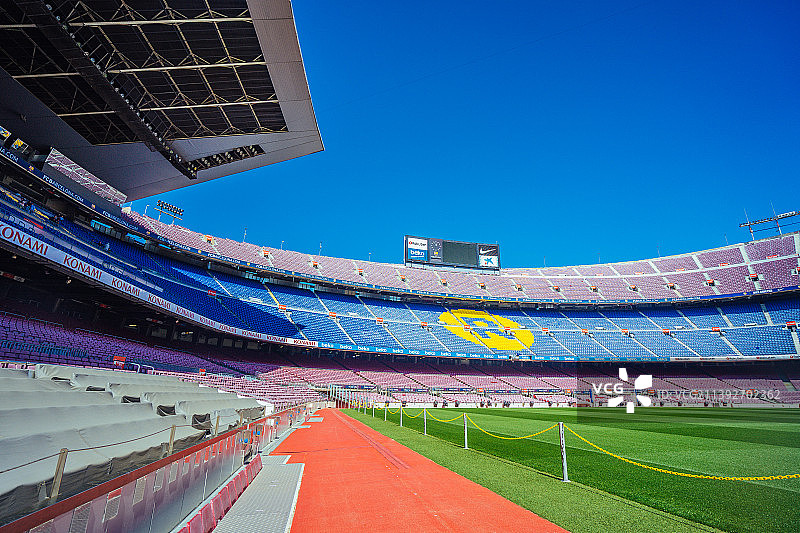 巴塞罗那诺坎普球场全景图片素材
