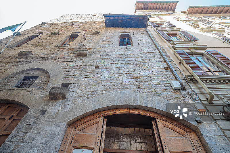 意大利著名诗人但丁故居，位于意大利佛罗伦萨图片素材