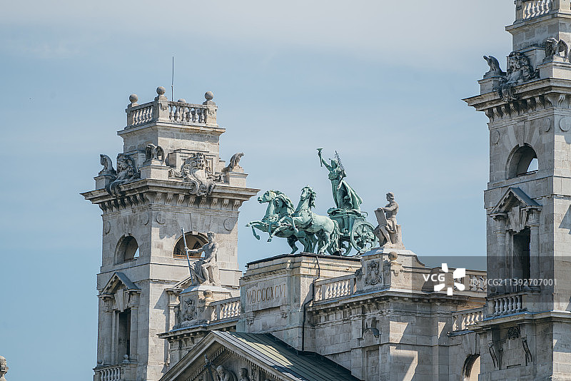 匈牙利首都布达佩斯，科苏特广场风光图片素材