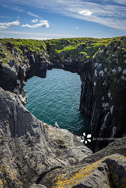 冰岛海天景色图片素材