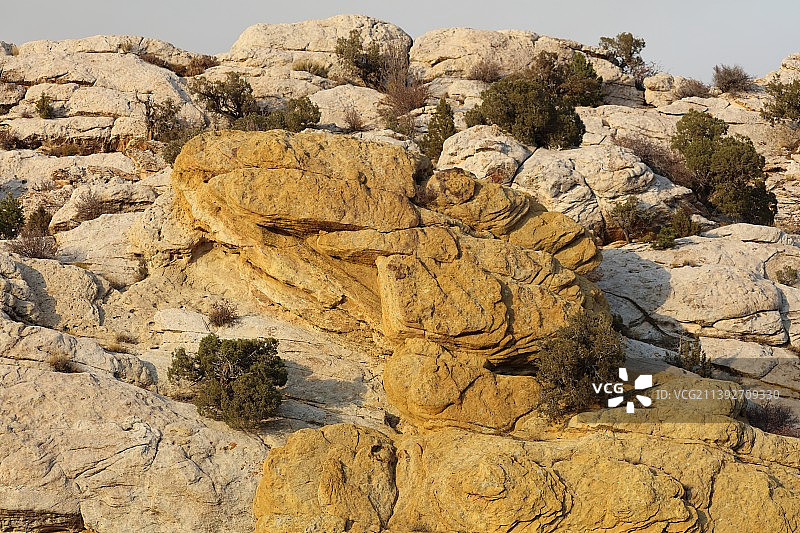 美国犹他州的岩层景观图片素材