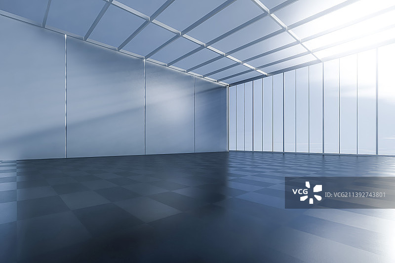 室内空间明亮的建筑阳光房图片素材