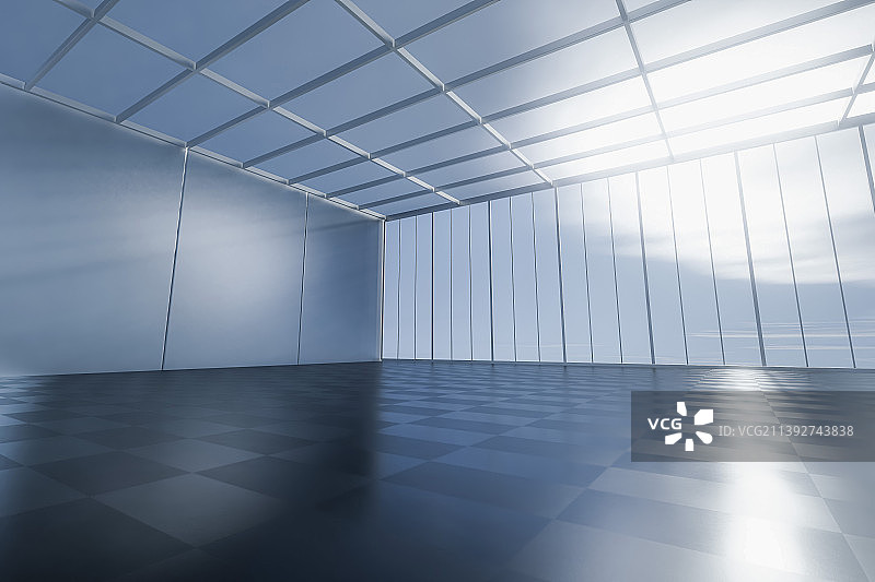 明亮的展厅大厅室内阳光房图片素材