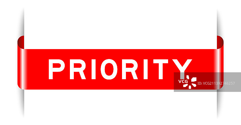 红色插标横幅带字图片素材