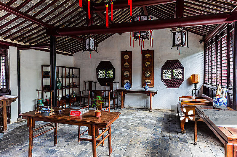 江苏苏州周庄，张厅图片素材