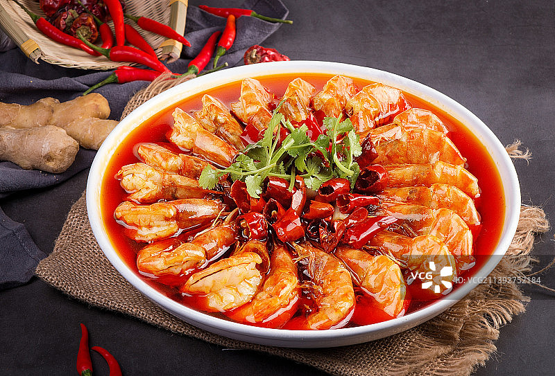 舌尖美食油焖大虾图片素材