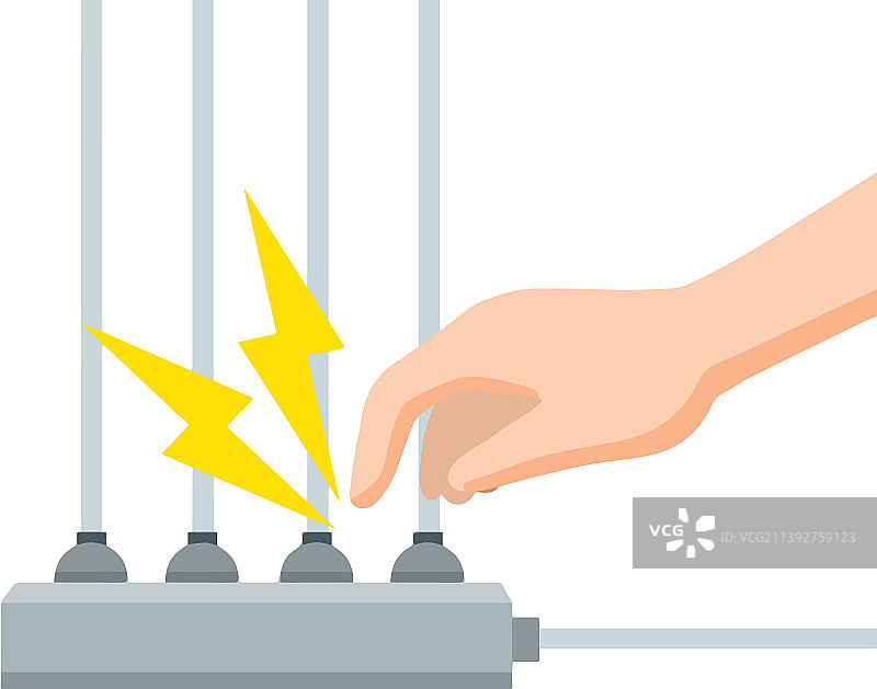 电击和短路图片素材