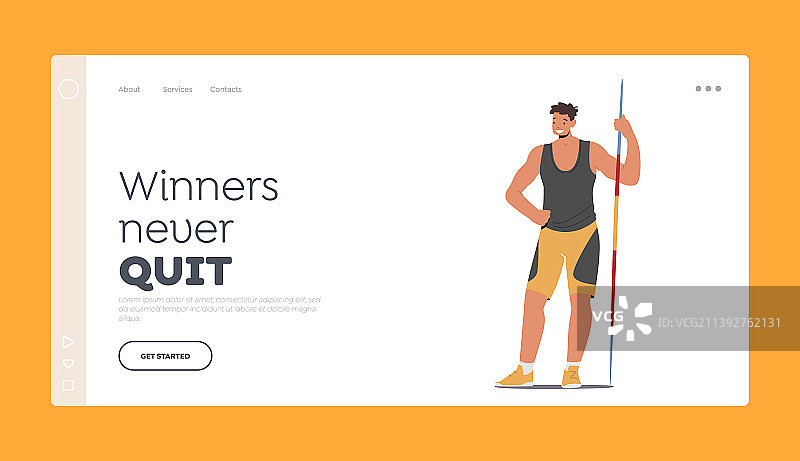 穿制服摆姿势的男运动员图片素材