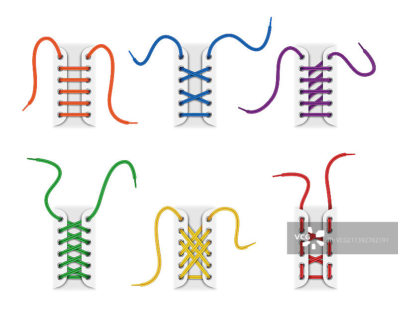 彩色鞋带图片素材