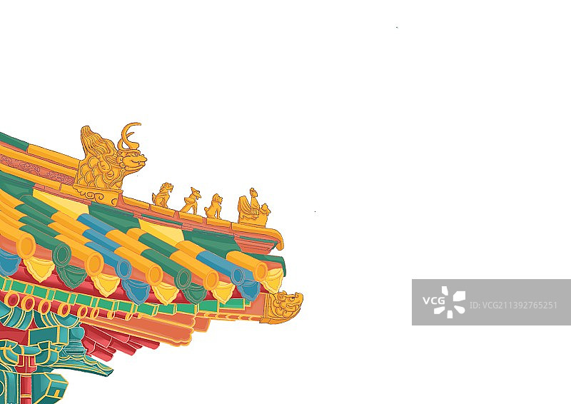 古建筑屋檐图片素材