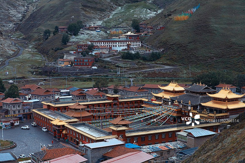 雪原喇嘛庙图片素材