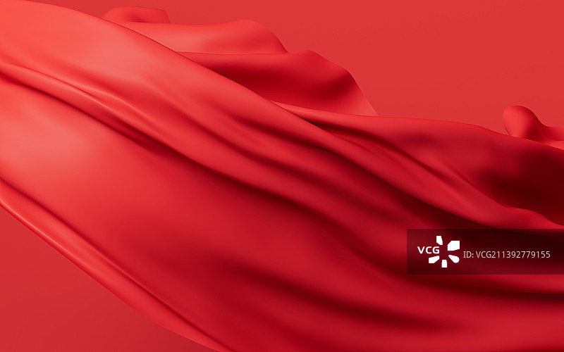 随风流动的布料3D渲染图片素材