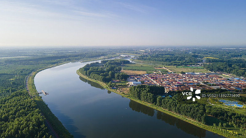 航拍北京通州运河图片素材