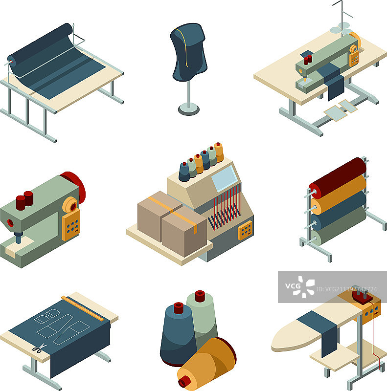 2.5D缝纫服装刺绣生产图片素材