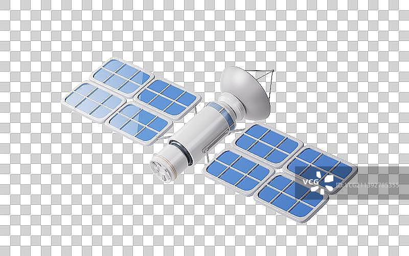 人造卫星3D渲染图片素材