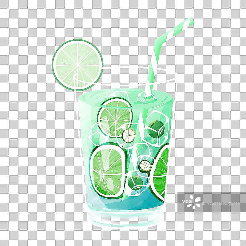 夏日清凉柠檬饮品图片素材
