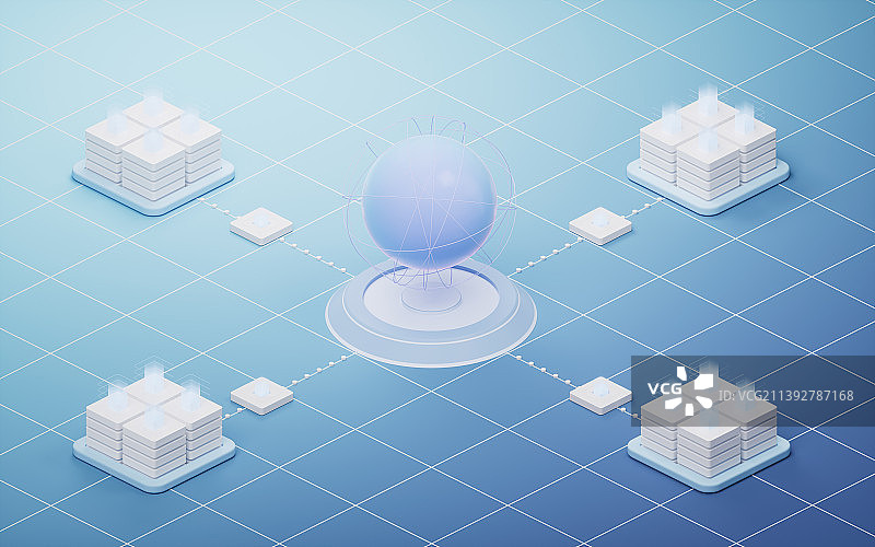 虚拟数字球体3D渲染图片素材