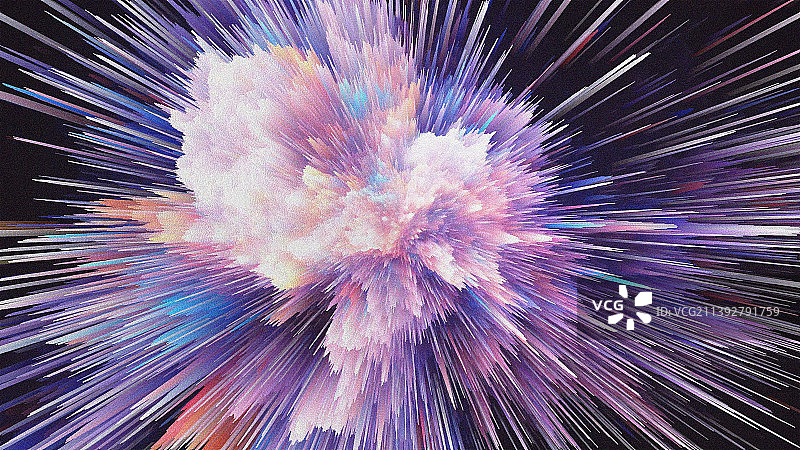 创意抽象炫酷宇宙爆炸色彩背景广告图图片素材