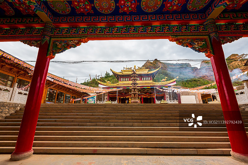 气派的二郎宫图片素材