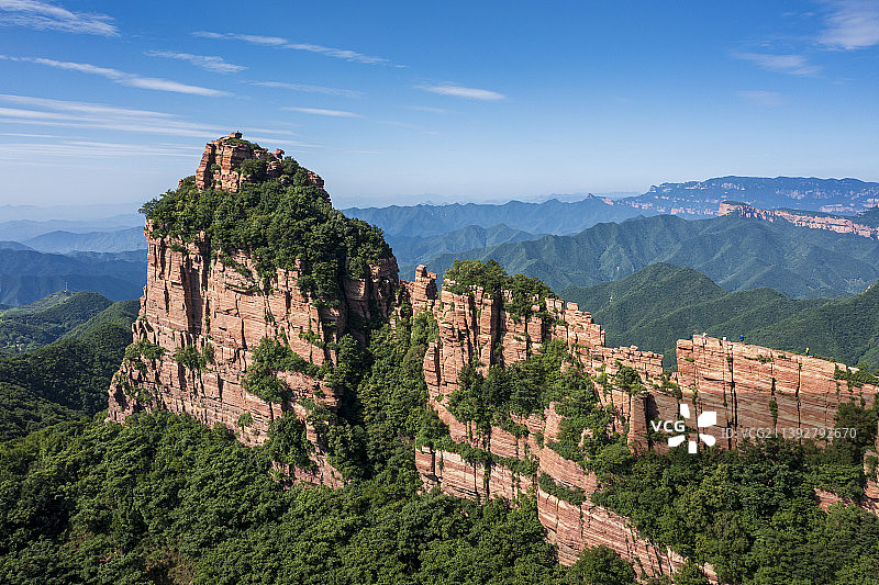 河北石家庄嶂石岩九女峰景区一米崖景点图片素材