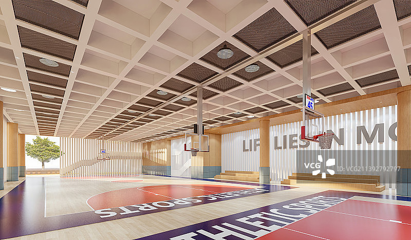 中学风雨操场篮球体育馆图片素材