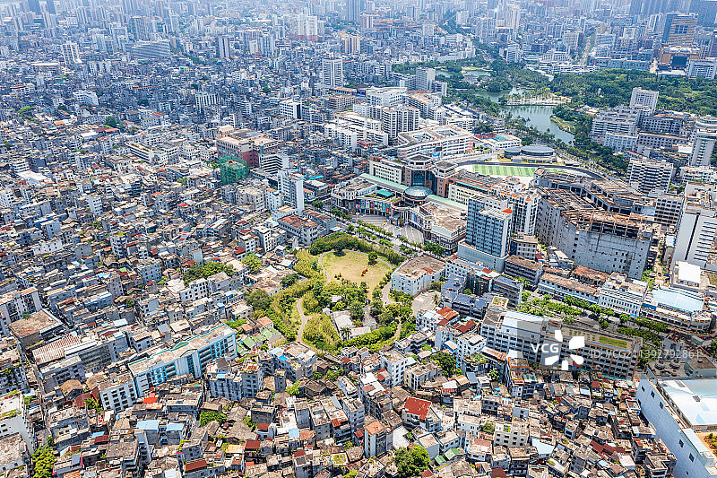 海南海口中共琼崖第一次代表大会旧址和金棕榈文化商业广场图片素材