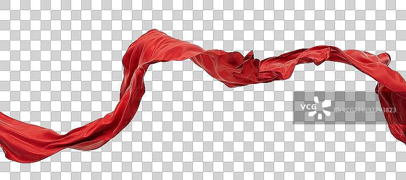 随风流动的布料3D渲染图片素材