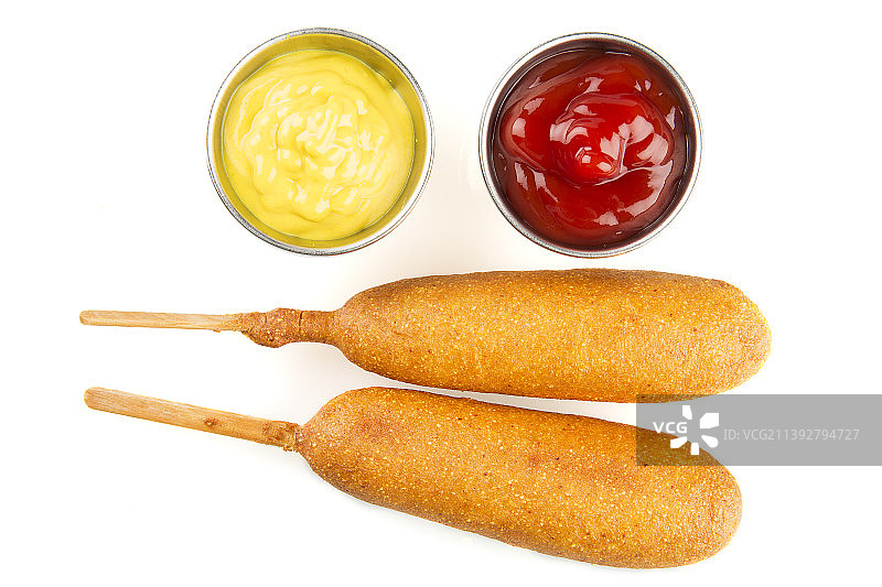 白色背景上的食物特写图片素材