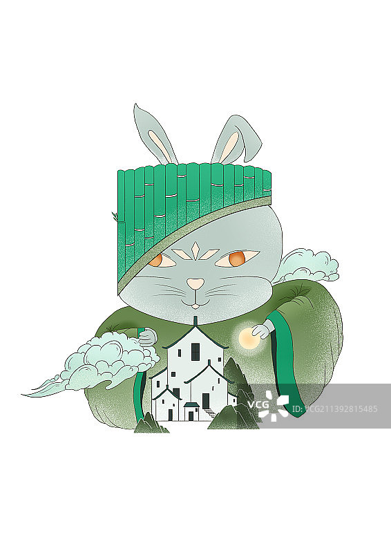 兔年噪点乐器图片素材