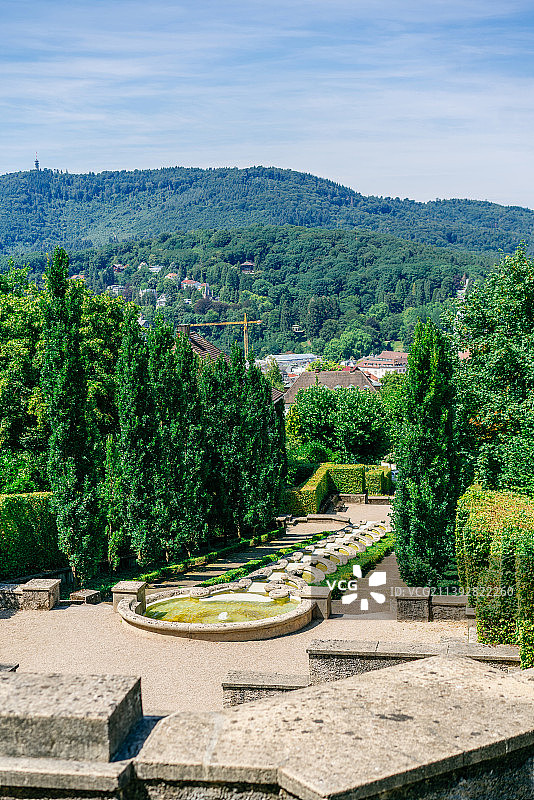 欧洲温泉圣地，德国巴登巴登小镇温泉风光图片素材