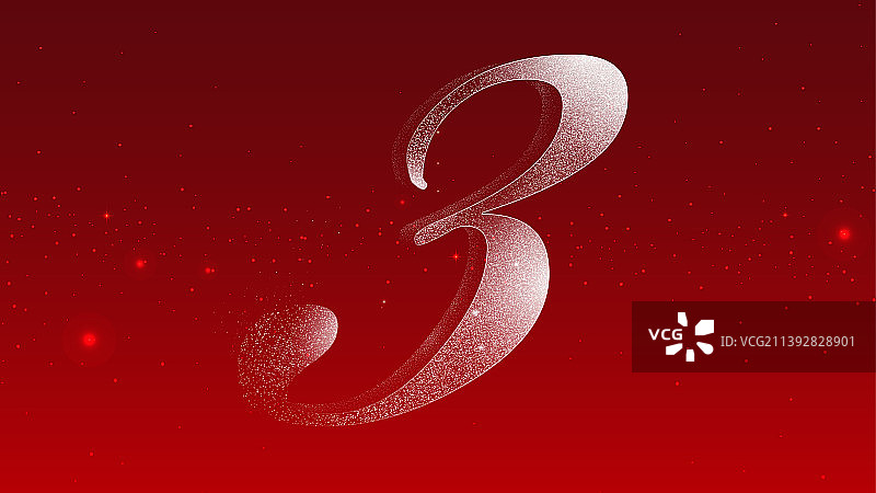 3周年庆典 庆祝活动 数字矢量背景图片素材