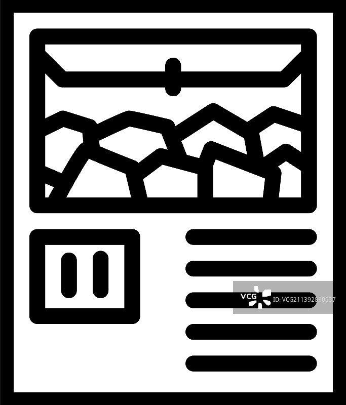 制冰机线条图标图片素材